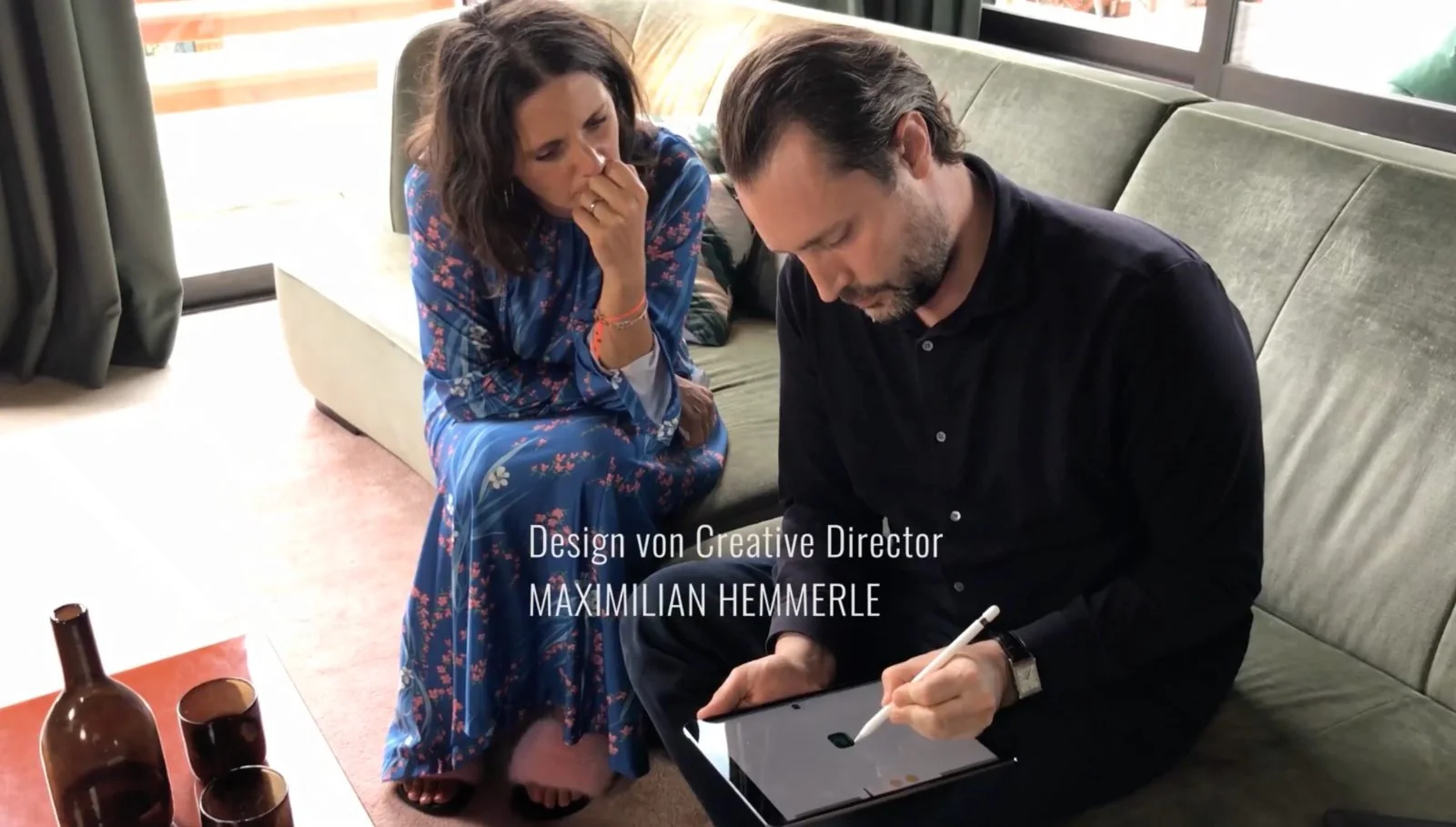 A design conversation at the atelier table