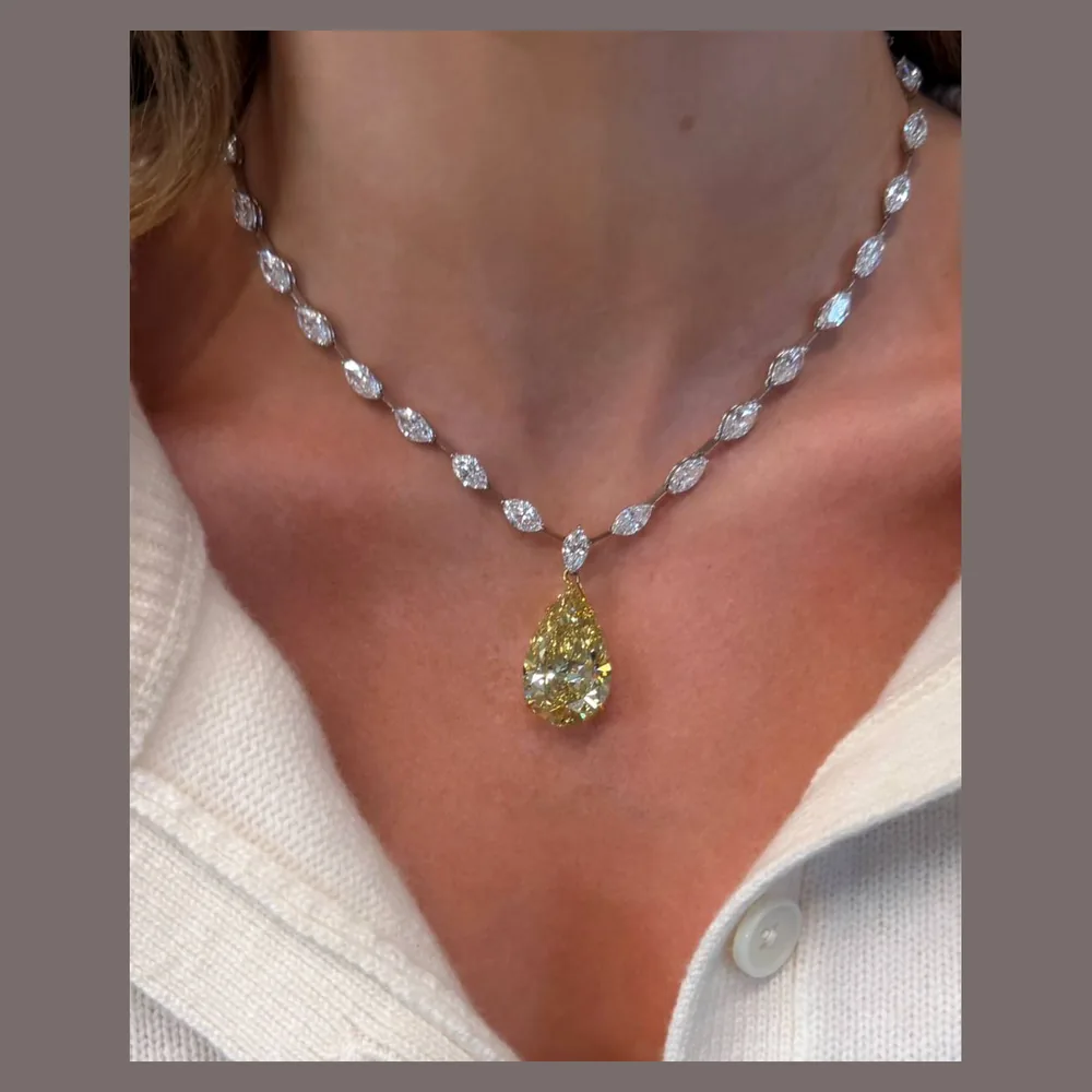 Diamantcollier, Fancy-Schliffe