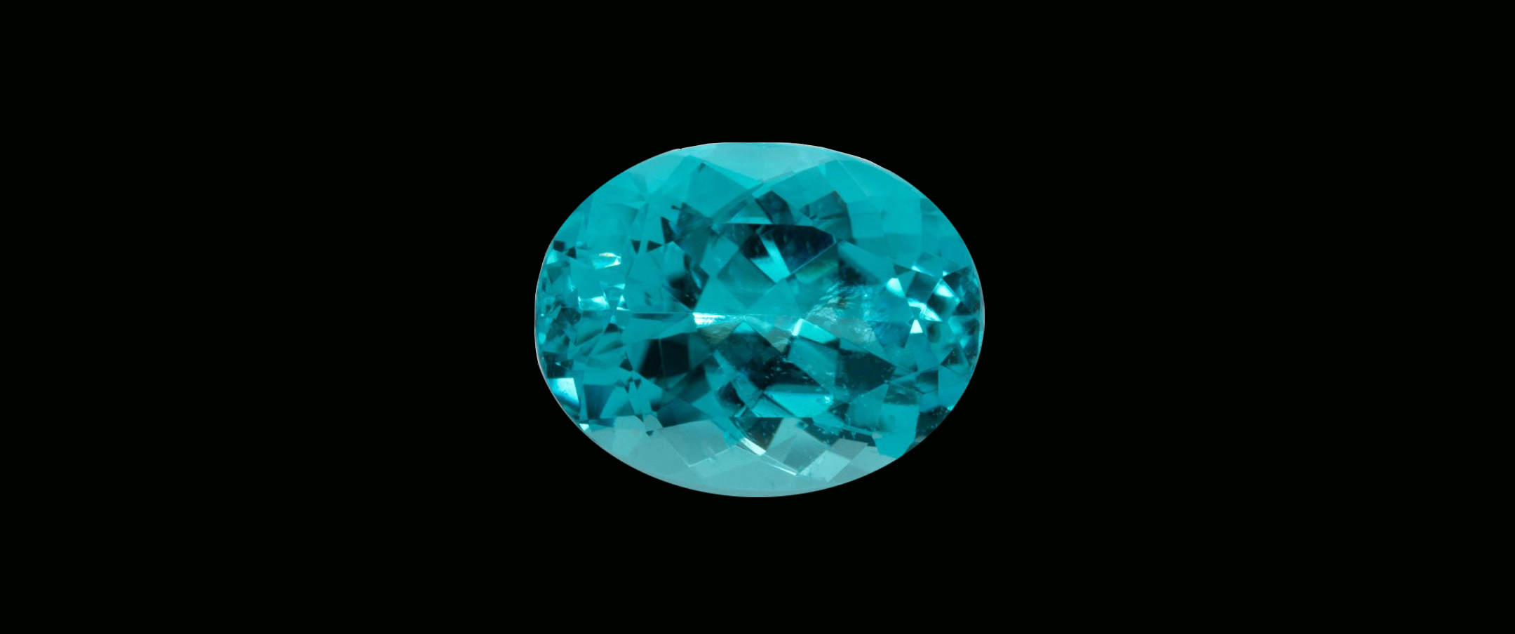 Paraiba-Turmalin in Neon Blue-Green, Oval Cut