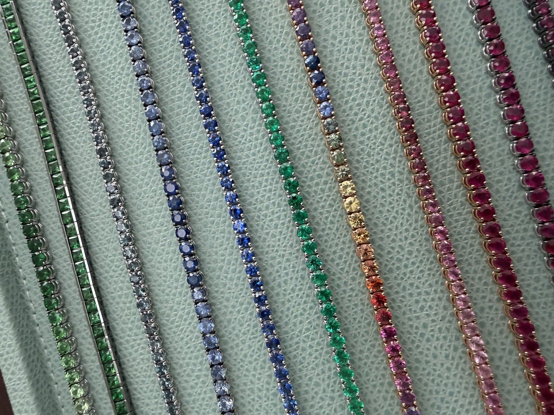 MXHM Colored Tennis Bracelets
