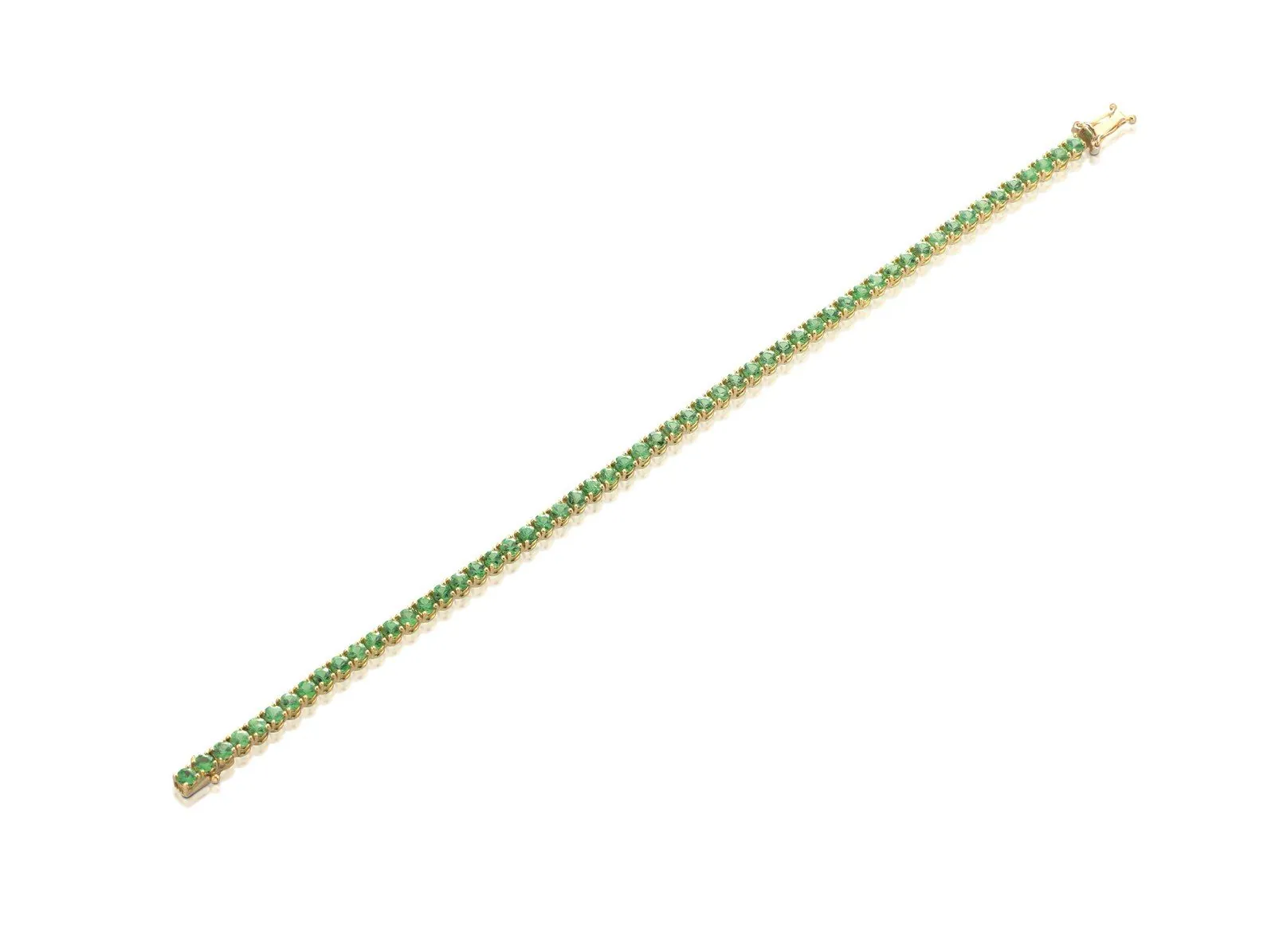 Mint Green (MX-B18), Mint-green tsavorites, Ø 2.9 mm