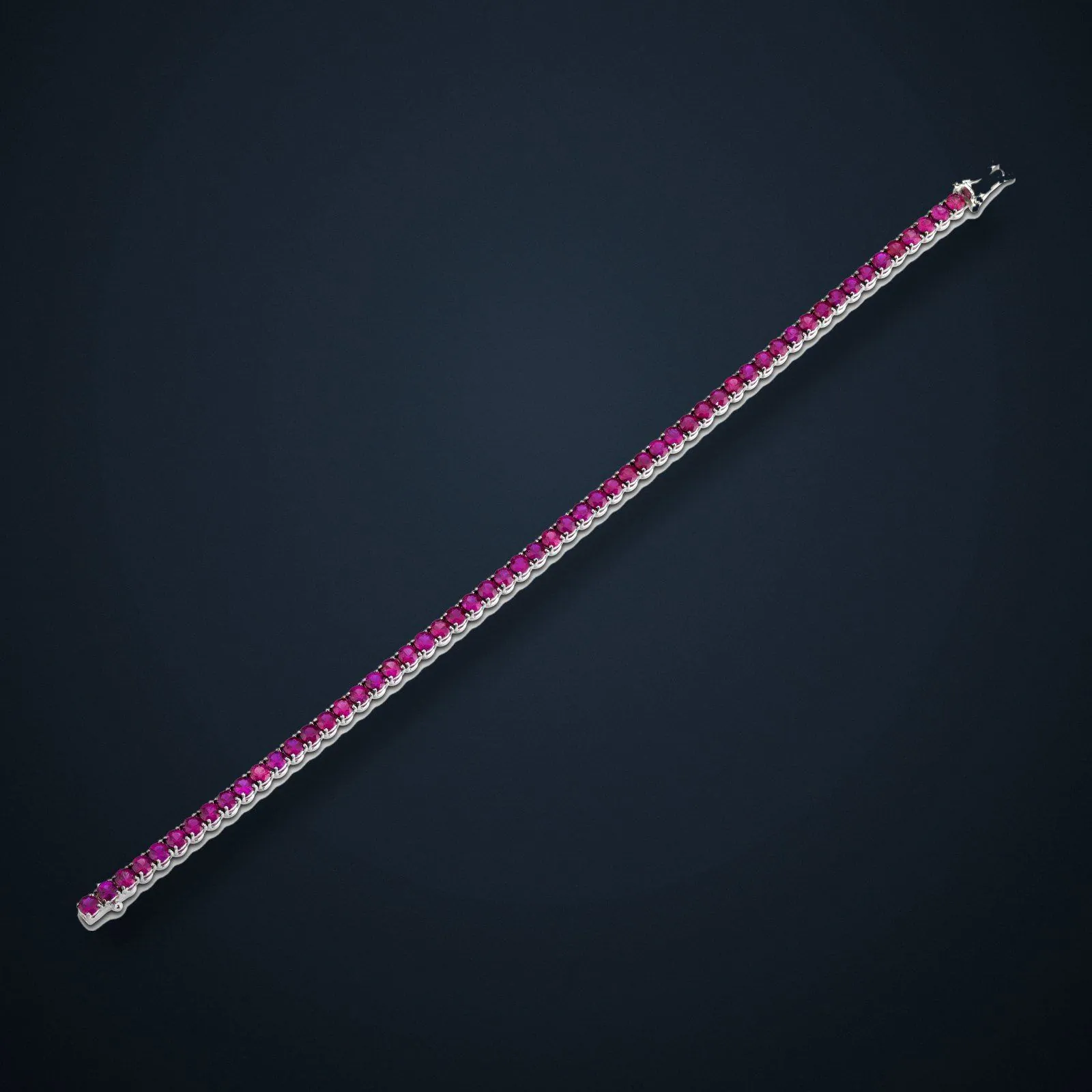 Burmese Red, coloured tennis bracelet by MXHM