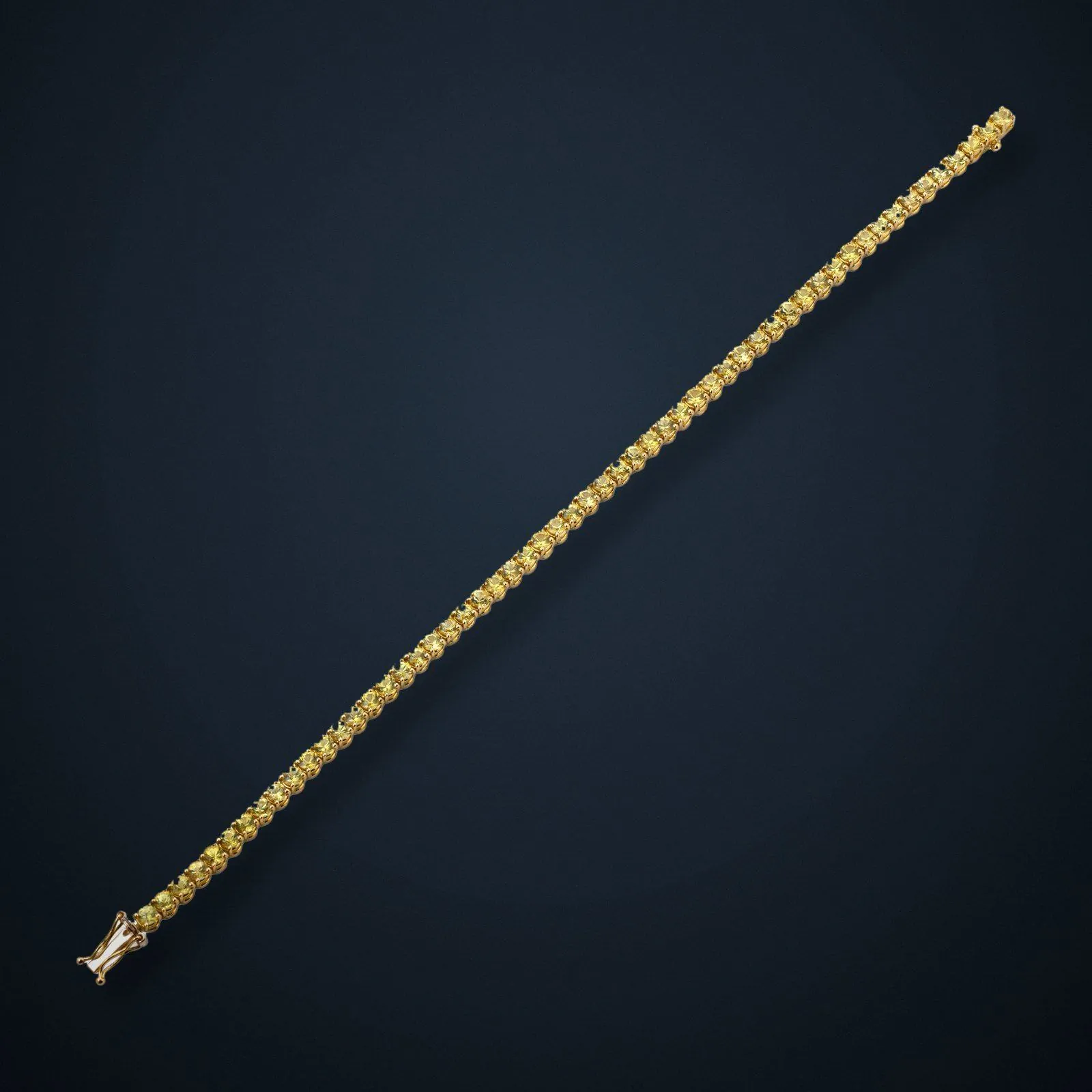 Canary Yellow, coloured tennis bracelet by MXHM