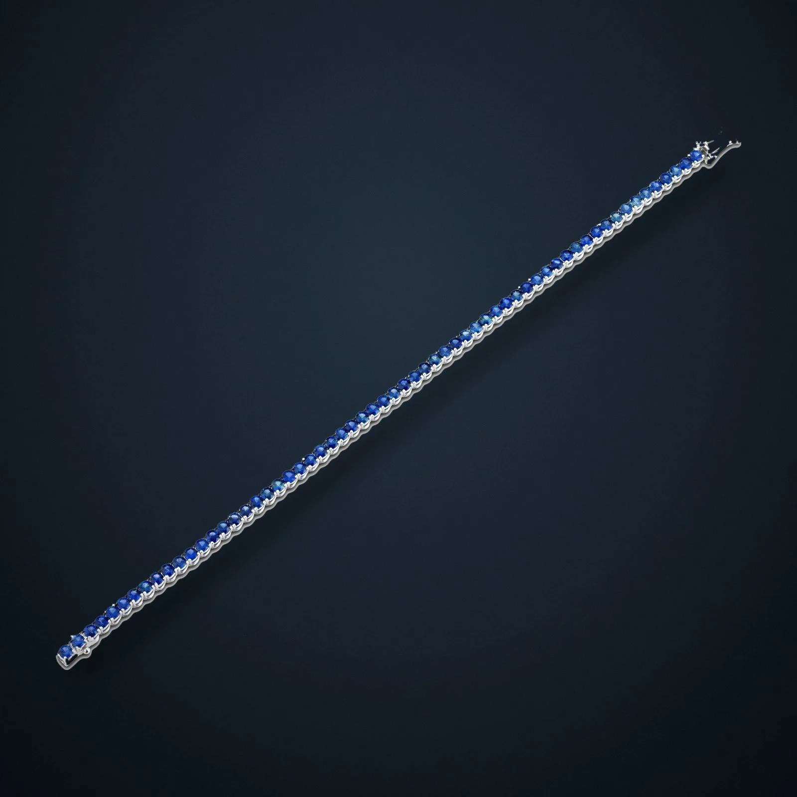 Royal Blue Velvet, coloured tennis bracelet by MXHM